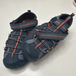 Merrell Kids Closed Toe‎ Water Hiking Sandals Navy Orange Size 13M          3815